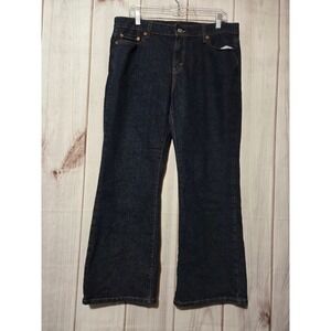 Levis 515 Bootcut Jeans Womens 14S Dark Wash Stretch Denim Blue 14 Short